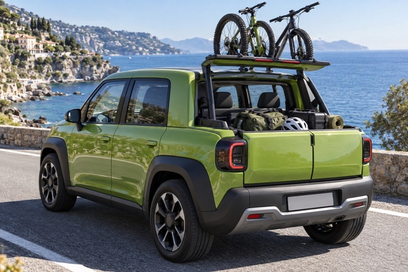 Fiat Multiplay: pariški koncept 3 v 1 – enoprostorec, SUV in pick-up Fotografija 1