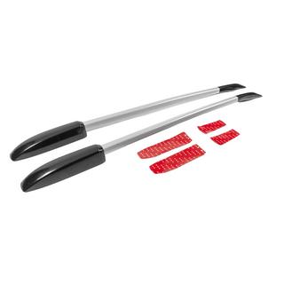 Originalni sivi strešni nosilci (aluminij, pritrditev z dvostranskim trakom) fotografija 3