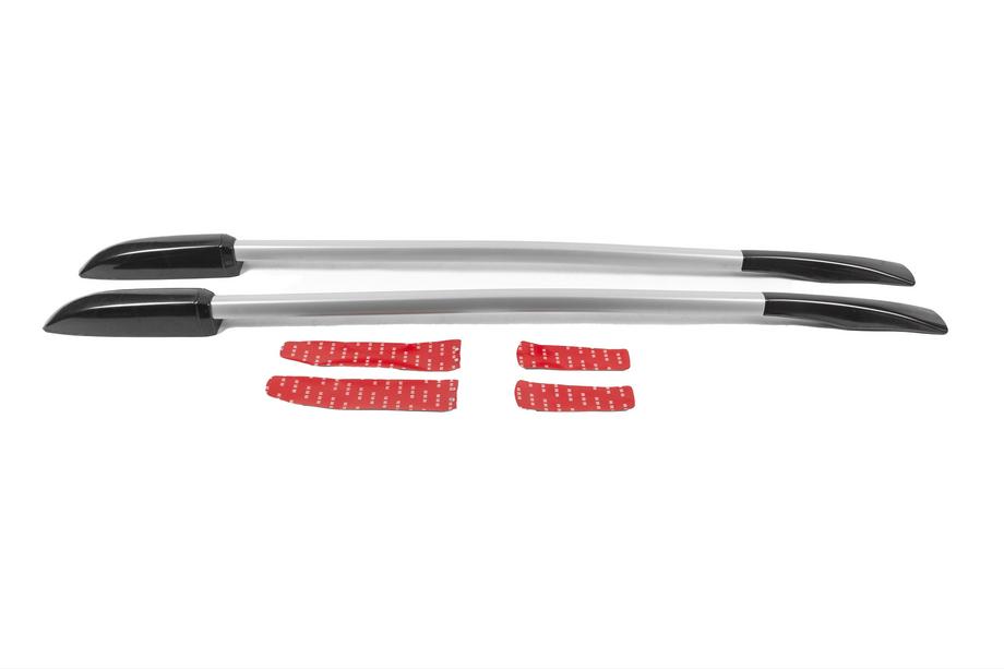 Nissan Qashqai 2010–2014 Originalni sivi strešni nosilci (aluminij, pritrditev z dvostranskim trakom) Fotografija 1
