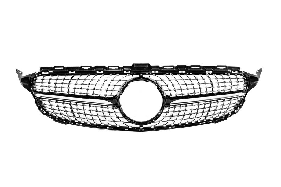 Mercedes C-class W205 2014–2021 Sprednja maska Diamond Black (za Avantgarde/AMG-Line/C43 AMG) Fotografija 1