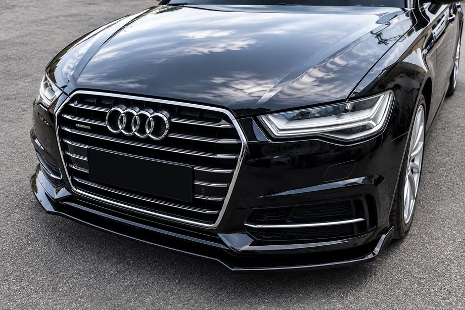 Audi A6 C7 2011–2018 Lip spojler sprednjega odbijaca (za S-Line 2014-2018, ABS) Fotografija 1