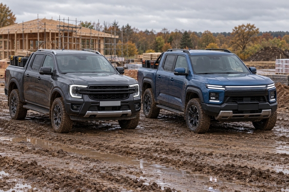 Ford Ranger ali BYD Shark: dizelski poltovornjak proti priključnemu hibridu za delo Fotografija 2