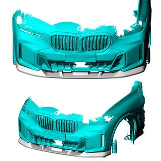 Karbon lip za sprednji odbijac (za M-Sport 2023+) BMW X5 G05 2019–2026 fotografija 3