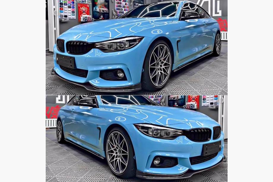 BMW serija 4 F32/F33/F36 2012–2020 Lip spojler sprednjega odbijača Lip V4 (za M-Sport, karbon) Fotografija 3