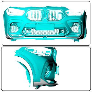 Karbon dodatki za sprednji odbijac Flap (2018-2022, karbon) BMW X6 G06 2019–2027 fotografija 2