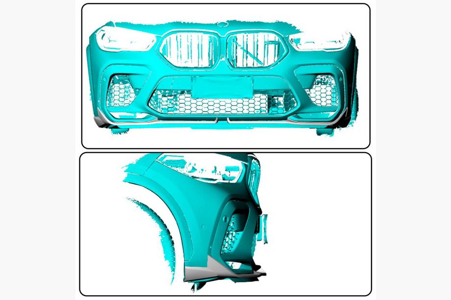 BMW X6 G06 2019–2027 Karbon dodatki za sprednji odbijac Flap (2018-2022, karbon) Fotografija 2