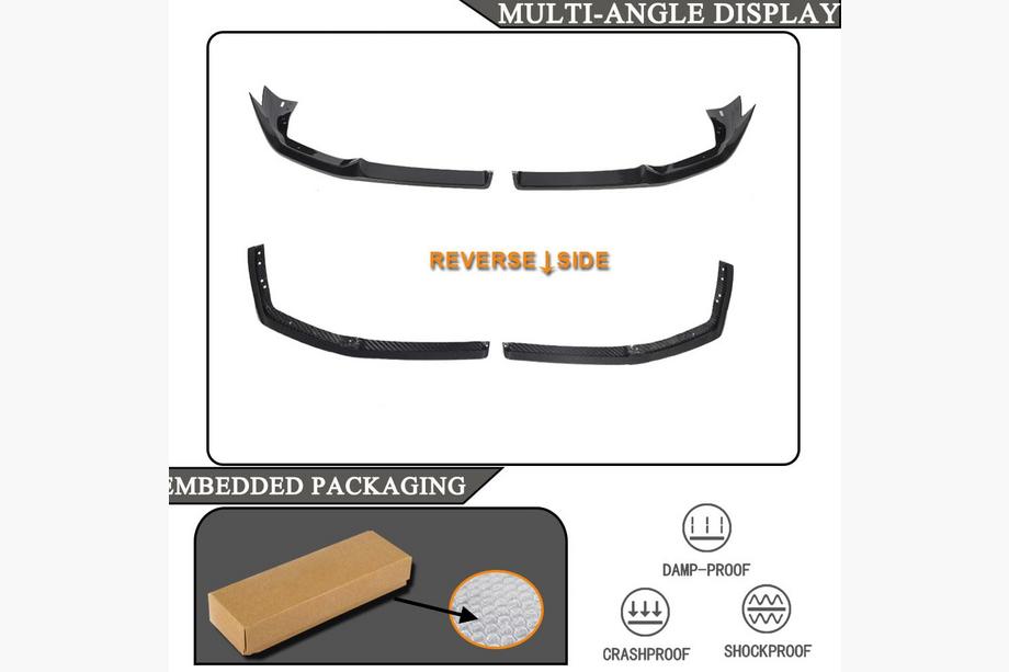 BMW X6 G06 2019–2027 Karbon dodatki za sprednji odbijac Flap (2018-2022, karbon) Fotografija 5