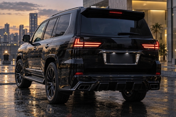 Lexus LX570 2008–2015 v slogu 2016 ali TRD Superior: prenova – kompleti, žarometi in kaj nadgraditi Fotografija 1