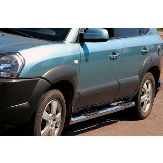 Bočne cevi BB002 (2 kosa, inox) Hyundai Tucson JM 2004– fotografija 2