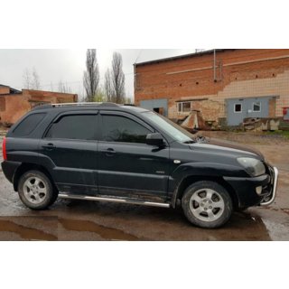 Bočne zaščitne cevi (2 kos, nerjavno jeklo) Kia Sportage 2004–2010 fotografija 2