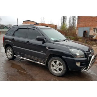 Bočne zaščitne cevi (2 kos, nerjavno jeklo) Kia Sportage 2004–2010 fotografija 3
