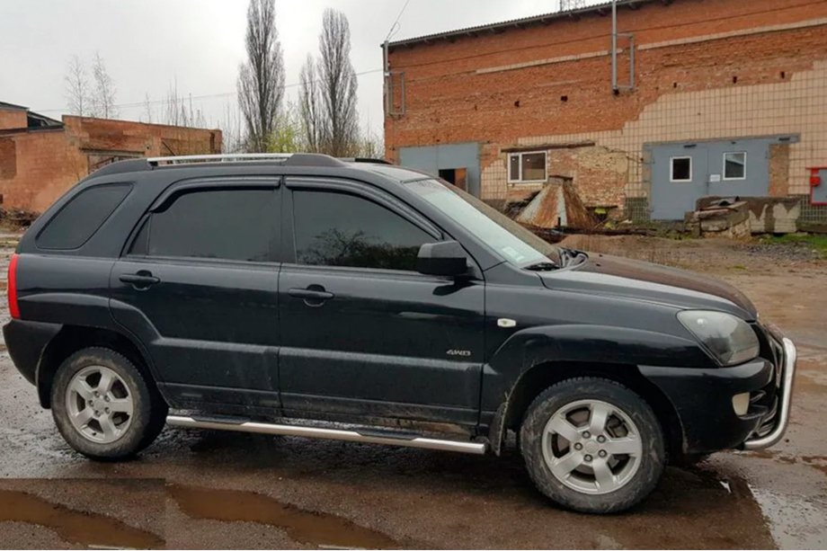 Kia Sportage 2004–2010 Bočne zaščitne cevi (2 kos, nerjavno jeklo) Fotografija 2