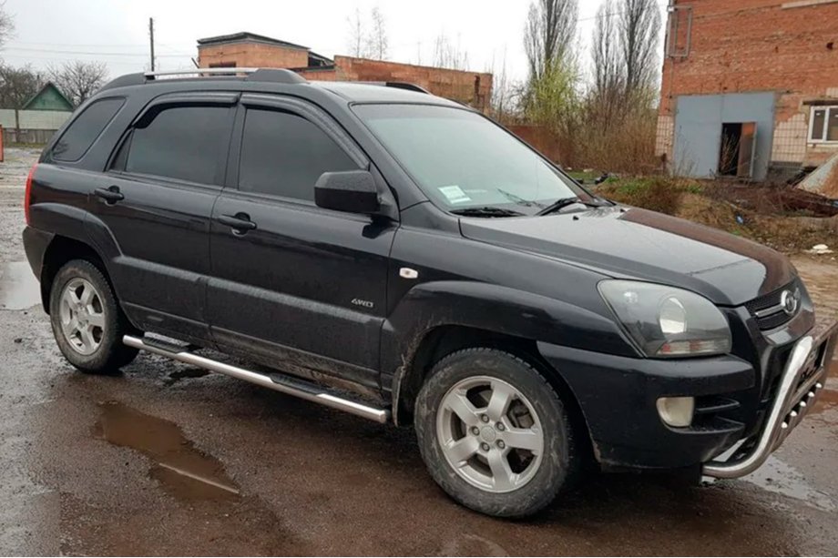 Kia Sportage 2004–2010 Bočne zaščitne cevi (2 kos, nerjavno jeklo) Fotografija 3