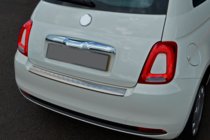 Fiat 500/500L 2013–2022 Nerjaveči pokrov zadnjega odbijača 3D/Cabrio (OmsaLine, nerj.) fotografija 1