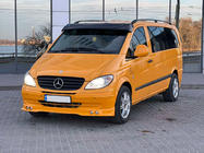 Mercedes Vito W639 2004–2014 Vizir na vetrobransko steklo (črn sijaj, 5 mm) fotografija 1