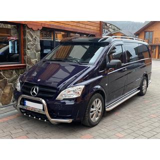 Vizir na vetrobransko steklo (črn sijaj, 5 mm) Mercedes Vito W639 2004–2014 fotografija 3