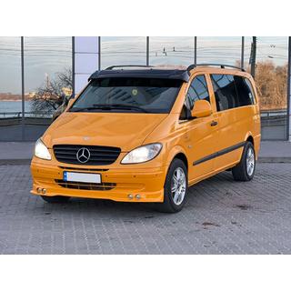 Vizir na vetrobransko steklo (črn sijaj, 5 mm) Mercedes Vito W639 2004–2014 fotografija 1