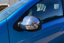 Renault Logan II 2013–2022 Kromirani pokrovi ogledal (2 kosa, nerjavno jeklo) fotografija 2
