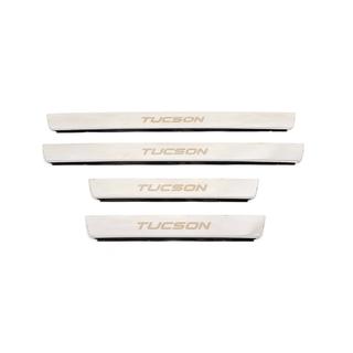 Obloge pragov Carmos (4-delni komplet, inox) Hyundai Tucson JM 2004– fotografija 1