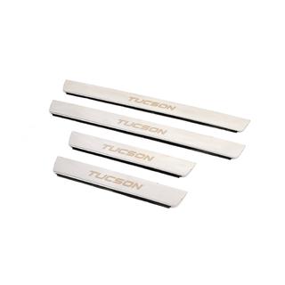 Obloge pragov Carmos (4-delni komplet, inox) Hyundai Tucson JM 2004– fotografija 2