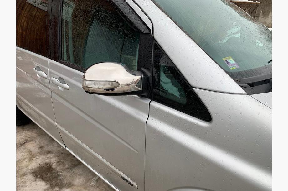 Mercedes Vito W639 2004–2014 Pokrovi ogledal (2004-2010, Viano, 2 kosa, nerjavno jeklo) Fotografija 2