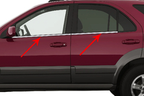 Kia Sorento I BL 2002–2009 Okenske obrobe (4 kosi, nerjavno jeklo) Carmos - turško nerjaveče jeklo fotografija 1