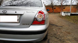 Hyundai Elantra (XD) 2000–2011 Pokrovi zadnjih luči (2 kosa, plastika) fotografija 5