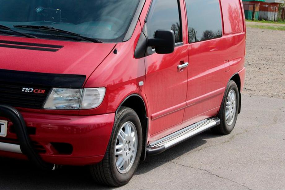 Mercedes Vito W638 1996–2003 Stranske stopnice Allmond Grey (2 kosa, aluminij) Fotografija 3