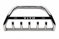 Mercedes Vito W639 2004–2014 Nerjavni sprednji zaščitni lok 60 mm z napisom, 2004-2010, 60 mm fotografija 3