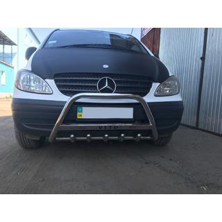 Nerjavni sprednji zaščitni lok 60 mm Mercedes Vito W639 2004–2014 fotografija 2