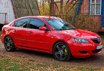 Mazda 3 2003–2009 Okenske obrobe (4 kosi, nerjavno jeklo) Kombilimuzina fotografija 2