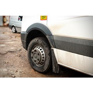 Široke obrobe blatnikov (4 kosi, črne) Volkswagen Crafter 2006–2016 fotografija 3