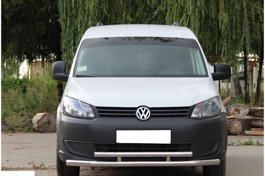 Volkswagen Caddy 2010–2015 Sprednji dvojni zaščitni lok 60/48 mm (nerjaveče jeklo) Image