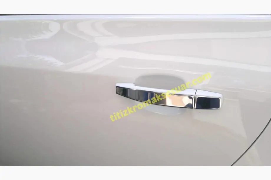 Opel Astra J 2009–2015 Ozke kromirane prevleke kljuk (4 kosi, nerjaveče jeklo, Omsa) Fotografija 2