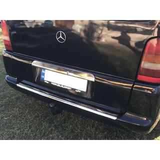 Zaščitna letev za zadnji odbijač (Carmos V1, nerjaveče jeklo) Mercedes Vito W638 1996–2003 fotografija 2