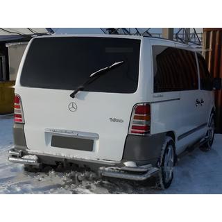 Kromirani pokrovi za stop luči (2 kosa, nerjaveče jeklo) Mercedes Vito W638 1996–2003 fotografija 1
