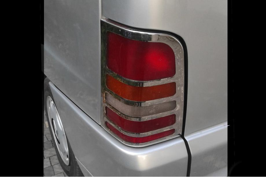 Mercedes Vito W638 1996–2003 Kromirani pokrovi za stop luči (2 kosa, nerjaveče jeklo) Fotografija 4