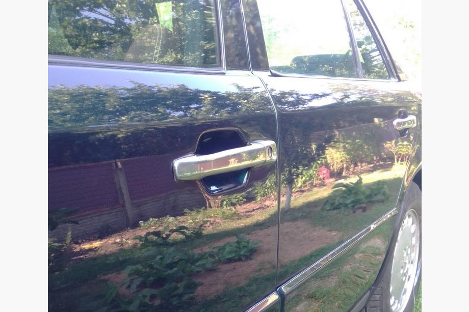 Mercedes E-class W124 1984–1997 Kromirane obloge kljuk vrat (4 kosi, nerjavno jeklo) Fotografija 6