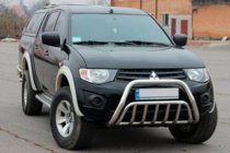 Mitsubishi L200 2006–2015 Sprednji zaščitni lok (nerjavno jeklo) fotografija 2