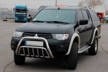 Mitsubishi L200 2006–2015 Sprednji zaščitni lok (nerjavno jeklo) fotografija 3