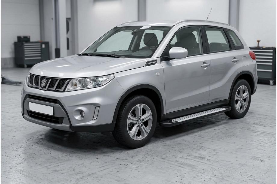 Suzuki Vitara 2015– Stranske stopnice Allmond Grey (2 kosa, aluminij) Image