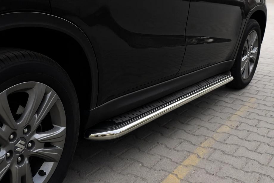 Suzuki Vitara 2015– Stranski pragovi Maydos V2 (2 kos, aluminij / nerjaveče jeklo) Image