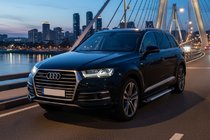 Audi Q7 2015–2026 Stranski pragovi Line (2 kos, aluminij) fotografija 1