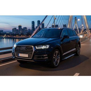 Stranski pragovi Line (2 kos, aluminij) Audi Q7 2015–2026 fotografija 1