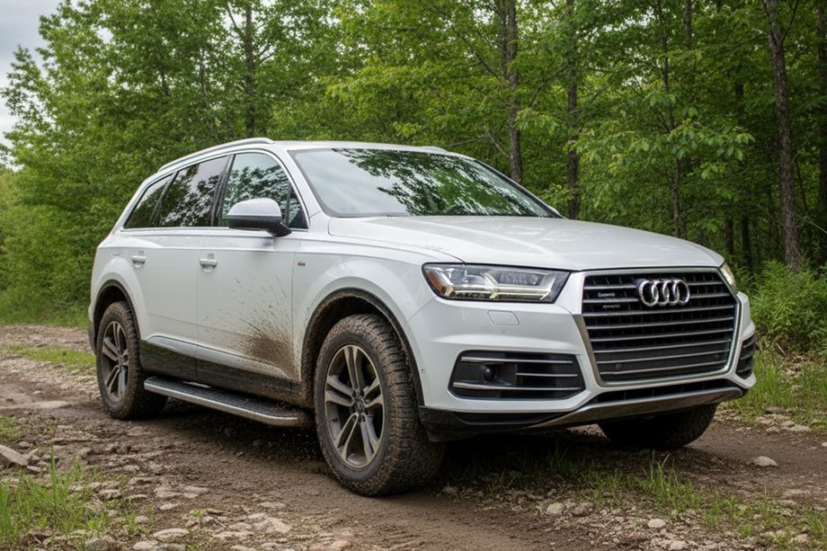 Audi Q7 2015–2026 Stranski pragovi Tayga Grey (2 kosa, aluminij) Image