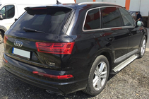 Audi Q7 2015–2026 Stranske stopnice Allmond Grey (2 kosa, aluminij) fotografija 2