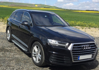 Audi Q7 2015–2026 Stranske stopnice Allmond Grey (2 kosa, aluminij) fotografija 1