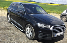 Audi Q7 2015–2026 Bočne stopnice Fullmond (2 kos, aluminij) fotografija 1