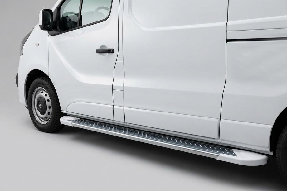 Renault Trafic 2015– Bočne stopnice Allmond White (2 kosa, aluminij) Image