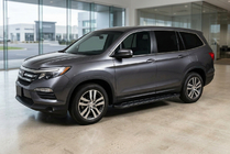 Honda Pilot 2015–2022 Bočne stopnice Allmond Black (2 kosa, aluminij) fotografija 1